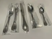 Guy Degrenne Verlaine Contrast/ Frosted 5pc Place Setting *BRAND NEW*