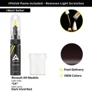 Touch up Paint for Renault All Models Code: CK Dark Vivid Red