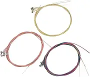LIGIGWASH Acoustic Classical Guitar Strings Set 6 Yellow Brass Strings Smooth Coated Folk Guitar Parts Easy to Replace Transport