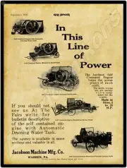 1910 Jacobson Self Contained Gas Engines New Metal Sign: Warren, Pennsylvania