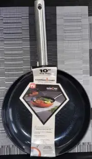 Copper Chef Black Diamond 10" Round Fry Pan Non-Stick Rapid Heating Easy Clean