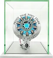 LONYIABBI 1:1 Arc Reactor MK2 Model LED Light Vibration Sensing Control USB Interface Finished Product Display Box Toys Gift