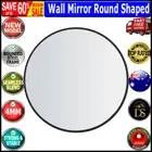 Wall Mirror Round Shaped Polished Edge Bathroom Makeup Mirror Smooth Edge 80CM