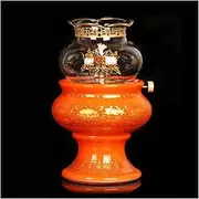 Oil Lamp Glass Paraffin Lamp Kerosene Lamp with Wicks Oil Lamps for Indoor Use Butter Buddha Front Light Home Lighting Small Oil Lantern