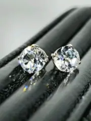 killiecrankie diamond Earings 3.11 Carat Diamond Cut 925 Sterling Hand Cut Clean