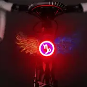 USB Charging Capricorn Style Riding Light Rear Lamp Safety Warning Light (Red Bl