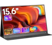 Portable Monitor, 15.6" 1080P Laptop Extended Monitor, 1000:1 100% sRGB USB-C...