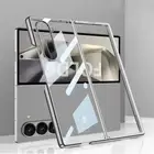 Electroplating Phone Case Folding Protective Shell for Samsung Galaxy Z Fold 6