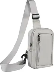 [IOPJKTDM] Minimalist card holder case Sling Bag Chest Shoulder Backpack Crossbody Bags Compatible with Men Women，Sling Backpack Hiking Daypack Multipurpose Cross Body Chest Bag Anti-scratch leather shell