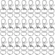 120 Pcs Keychain Clip Hooks with D Ring Include 60Pcs Swivel Snap Hooks Lanya...