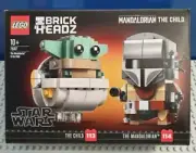 LEGO 75317 Star Wars Brickheadz ~ The Mandalorian & The Child ~ Brand New Sealed