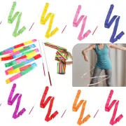 1/5/10x Multi Color Ribbon Dance Rhythmic Gymnastic Streamer Baton Twirling Rod