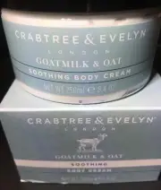 CRABTREE & EVELYN GOAT MILK SOOTHING BODY CREAM 8.4 OZ NEW IN BOX DISCONTINUED