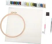 Beatifufu Punch Needle Kit for Beginners Easy to Use Embroidery Tools for Adults Includes Punch Needle Tool and Materials for Crafting and Home Decoration