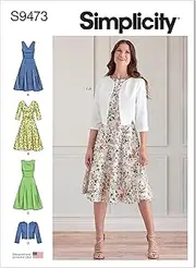 [Simplicity] S9473 Misses' Dresses and Jacket Sewing Pattern, Size 16-18-20-22-24