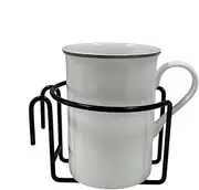 Beverage Drinkware Holder - Metal Water Bottle Holder, Sports Water Bottle | Portable Stroller Organizer, Beverage Drinkware Clip on Mobile Cart Accessories for Coffee Sports Bottle