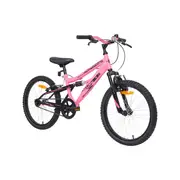 Cyclops 50cm Dual Suspension Pink Kids Bike