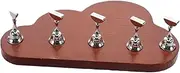 BIUDECO Versatile Nail Art Holder Stand Walnut Wood Cloud Shape Ideal for All Nail Sizes Techniques