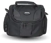 I3ePro Medium Soft Padded Digital SLR Camera Travel Case/Bag with Clip-on