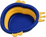 ibasenice 1pc Washbasin Collapsible Wash Basin Collapsible Washing Bowl Shampoo Bowl Foldable Wash Basin Collapsible Wash Tub Bathing Basin Bathtub Cartoon Tub Pp Blue