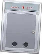 DOITOOL Hanging Wall Suggestion Box with Lock Lockable Wall Mount Letter Box for Indoor Outdoor Use for Mails Donations