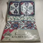 Kitchen In A Bag 12 Piece Kitchen Set Placemats Towels Potholders Coasters Gift