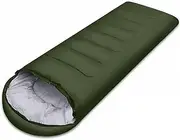 Sleeping Bags Portable Envelope Sleeping Bag Outdoor Adult Waterproof Travel Hiking Ultralight Sleeping Bag with Cap Camping Equipment