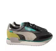 Puma Future Rider Soft Metal Womens Size 6 Running Sneakers Gray Yellow Shoes
