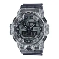 在飛比找Yahoo奇摩購物中心優惠-G-SHOCK 半透明設計復古年代休閒運動雙顯錶(GA-70