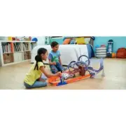 Hot Wheels Spider Man Race Track Set Black Panther Super Hero Villain Doc Ock