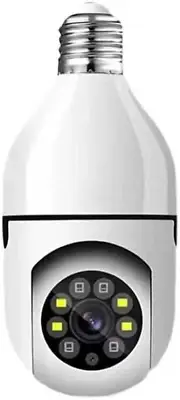 Light Bulb Security Camera, Full-Hd 1080P 360 Degree Panoramic 2.4G Wireless Wif