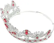 [CANIGHT] Crown Headpiece for Weddings Zircon Crown with Stones Elegant Bridal Decoration for for Ceremonies Parties Banquets Comfortable Wear