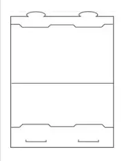 Tri-Fold Table Tent (3.75"x 8.5" folded), 1-UP on 8.5"x 11" White Cover-100 Shts