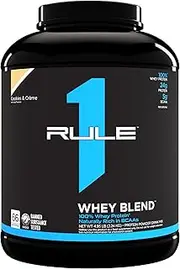 Rule1 R1 Whey Blend 4.95 lb, Cookies & Creme (66 Servings)