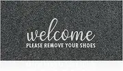 AAZZKANG Large Welcome Mats for Front Door Outdoor Non Slip Shoes Doormat Large 120x45cm Quickly Trap Dirt Easy to Clean Door Mat Indoor Entry Mat