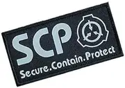 [Calsgkspray] Black SCP Foundation Special Containment Procedures Foundation Logo Military Hook Loop Tactics Morale Luminous Patch, Tactical Bag Accessories, Tactical Bags and Packs, Tactical and Personal Defense