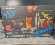 New Brookstone Perfect Drink App Controlled Smart Bartending Kit Sealed