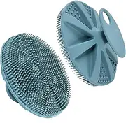 (Pack of 2) Silicone Body Scrubber, Silicone Scrubber For Shower Brush, Body Brush for Gentle Exfoliation, Massage & Cleansing Skin Brush Handheld
