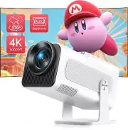 Mini Projector【Auto Keystone】 Portable Projector 4K Supported Native 1080P, TOPT