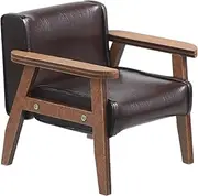 ibasenice Miniature Sofa Chair 1:12 Scale Wooden Craft Furniture for Dollhouse Decorative Bench Decor Accessory