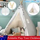 160cm Large Kid Tent Teepee Cotton Canvas Childrens Play Wigwam Indoor House