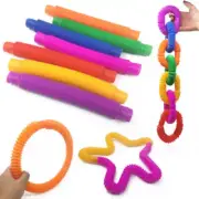 Decompression Toy Telescopic Bellows Toys Color Stretch Tube Fun Telescopic Tube