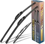 3 wipers Replacement for Honda CR-V 2012-2016, Windshield Wiper Blades Original Equipment Replacement - 26"/16"/12" (Set of 3) U/J HOOK