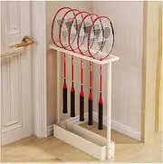 Tennis Racket Storage Rack,Badminton Racket Holder,Floor-Standing Sports Racquet Display Stand,Can Store 10 Rackets,for Fitness Gym Schools,Bearing Capacity 15kg