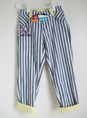 New w/tag Paul Frank girl's cotton striped pants size 6 years