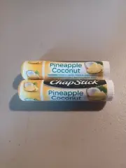 CHAPSTICK PINEAPPLE COCONUT Flavor Lip Balm Lot of 2 New & Sealed HTF MUST TRY!