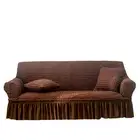 Elosung Elastic Sofa Cover Coffee Color (190 X 230Cm) Slipcovers