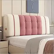Headboard Bed Backrest Cushion, Flannel Head Board, Thick 10cm Reading Pillow, Daybed Support Upholstered, Removable Washable Cover(D,120x60x10cm)