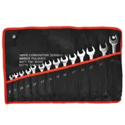 14x 8-24mm Combination Wrench Set Metric Ratchet Socket Spanner Nut Driver