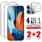 For iPhone 16 15 14 13 Pro Max Tempered GLASS Screen Protector Camera Lens Cover